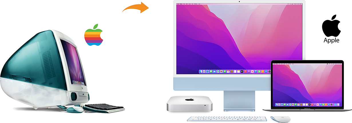 transfert donnees apple iphon imac macbook